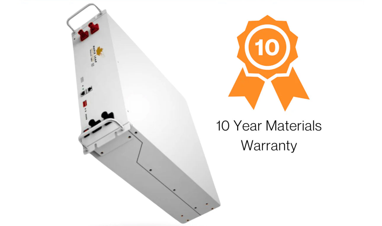 Maple Leaf 48v 100Ah Server Rack Beaver Deep Cycle Lithium Iron Phosphate Battery (LiFePO4 Battery) - W/ Advance BMS | LED Display | CAN/RS485 Port