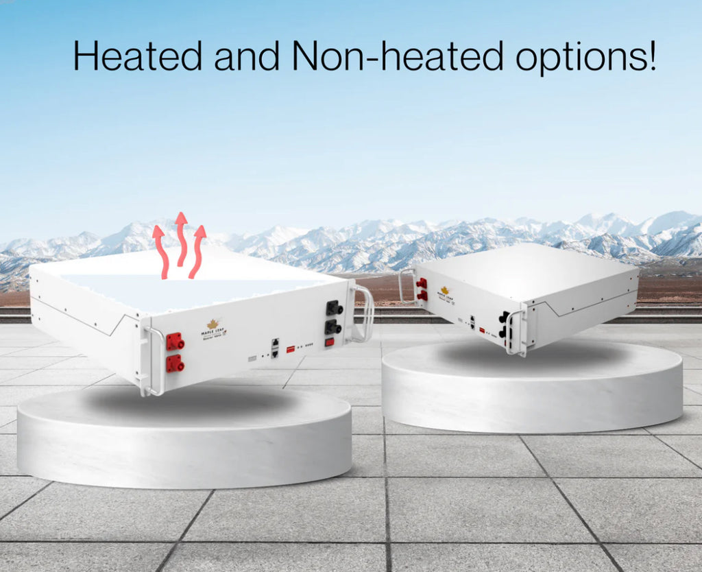 Maple Leaf 48v 100Ah Server Rack Beaver Deep Cycle Lithium Iron Phosphate Battery (LiFePO4 Battery) - W/ Advance BMS | LED Display | CAN/RS485 Port