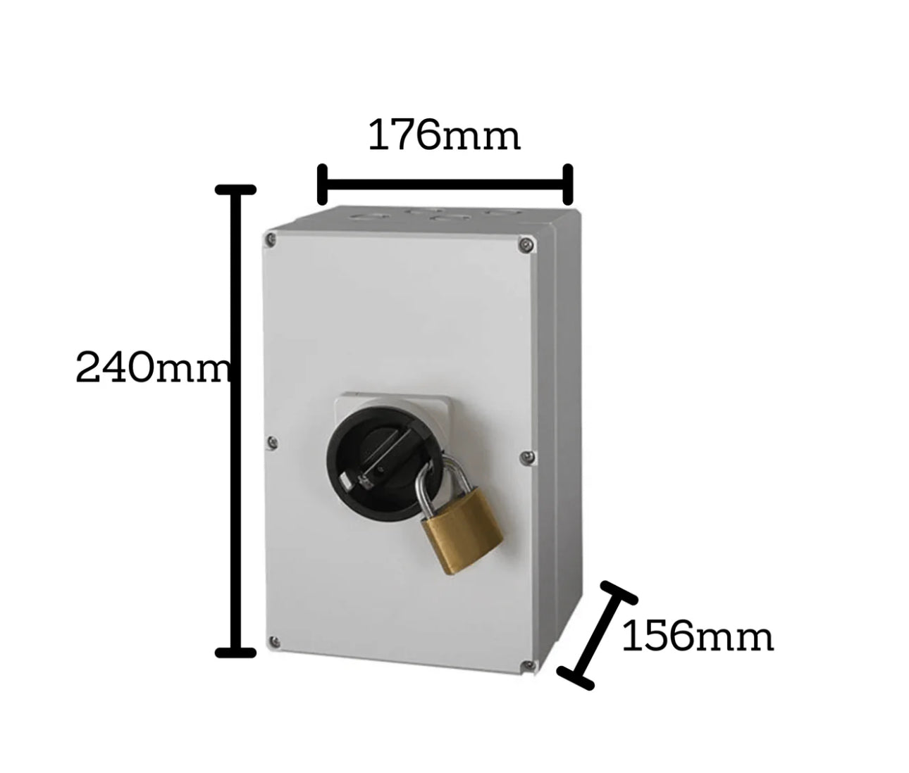 4 String - DC Disconnect | Enclosed IP66 | 32A/string | 600Vdc | 240x176x156mm | CSA & cULus Approved