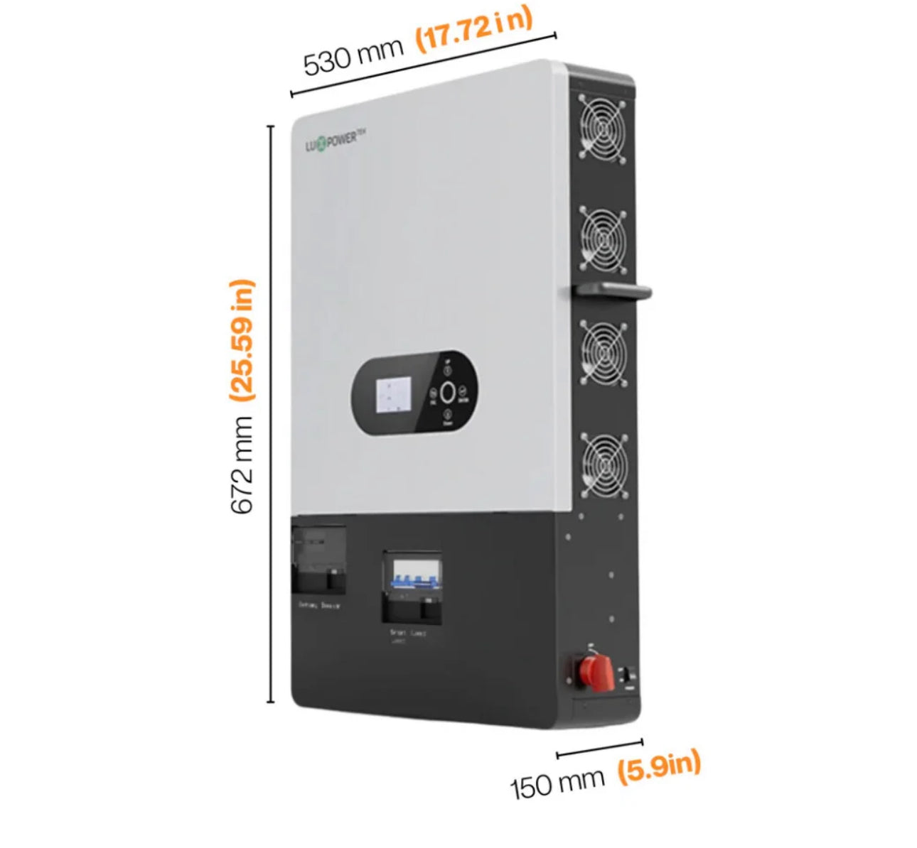 Luxpower Off Grid Split Phase Inverter 12KW(SNA-US-12K) - 12000 XP -MPPT Ranges 120V~440V | AFCI Protection | Remote Monitoring | IP20 Rating | UL & CSA Listed