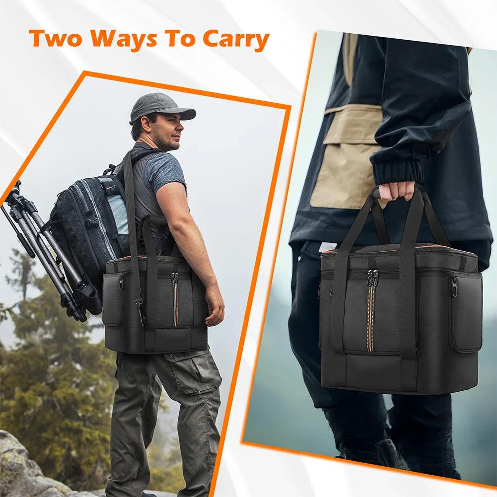 Portable Carrying Case for Jackery Explorer 2000 V2/1000 v2/240 v2/300 Plus Travel Bag Waterproof with Shoulder Strap & Handle