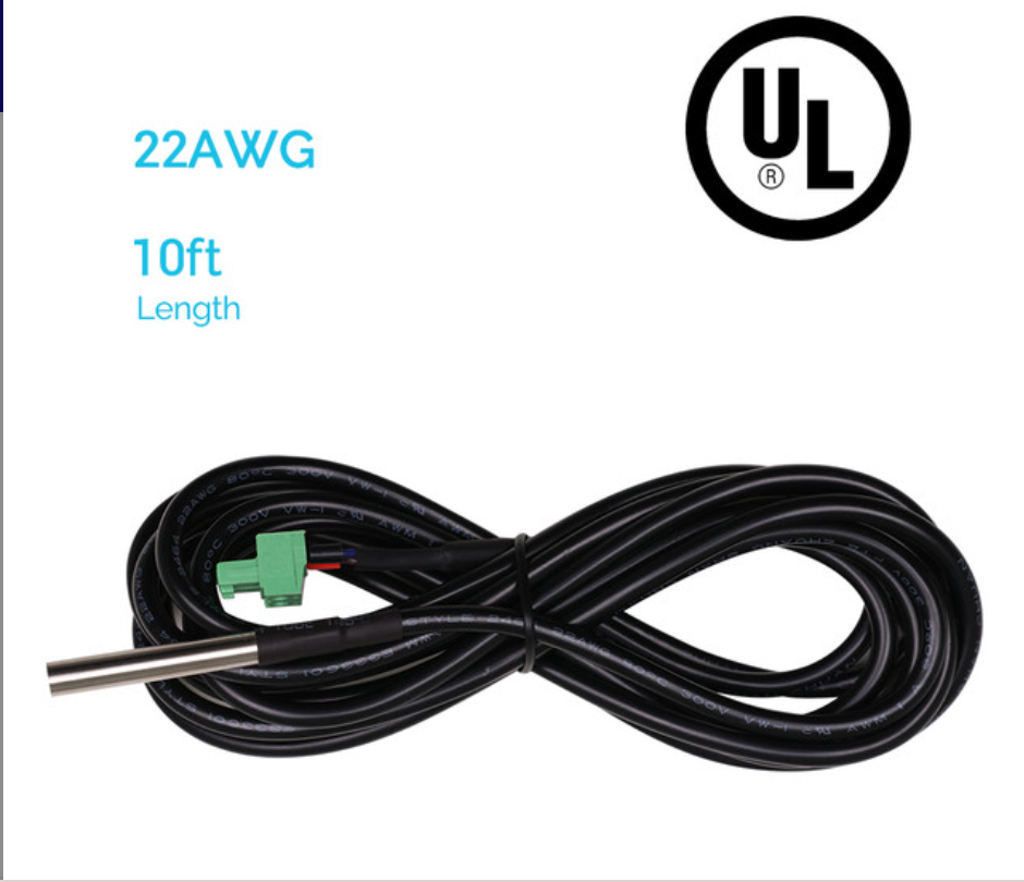 Battery Temperature Sensor for Renogy Solar Charge Controllers