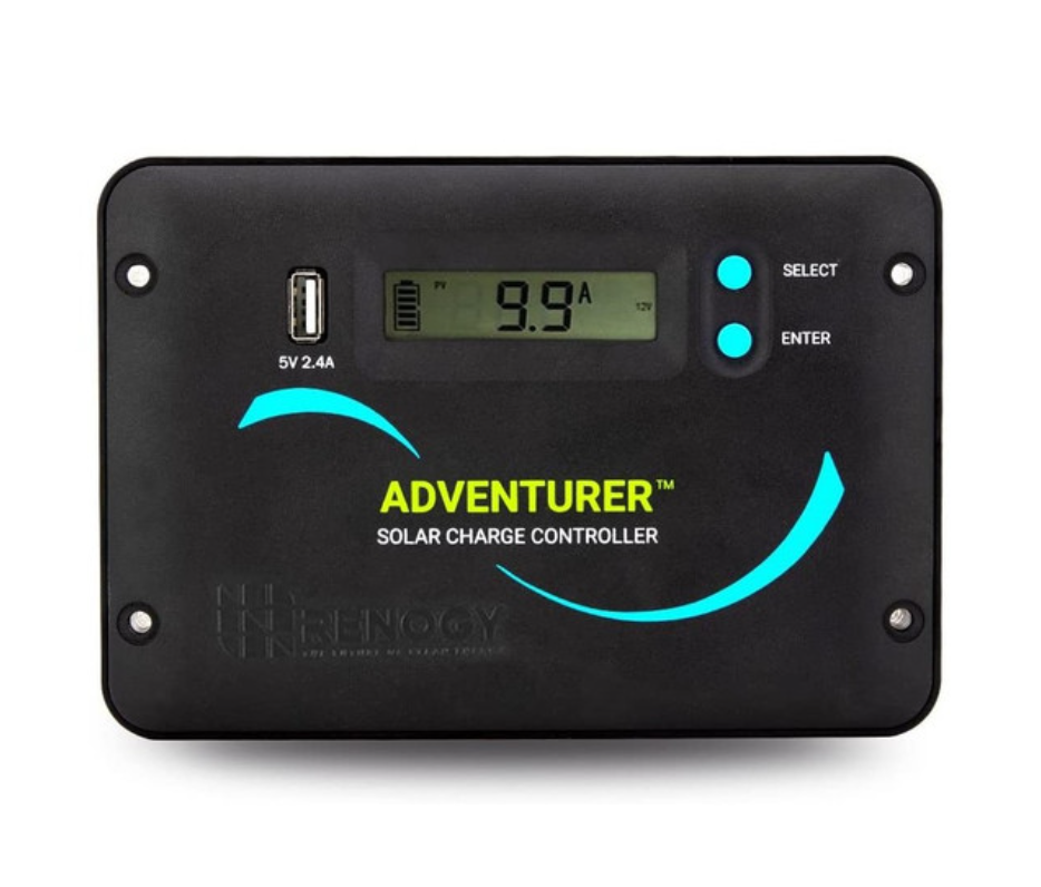 Adventurer Li 30A PWM Flush Mount Charge Controller w/ LCD Display 12V/24V